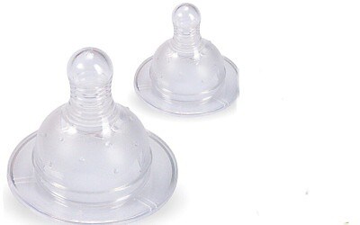 SAVIČKY SILIKONOVÉ NA LÁHEV SE ŠIROKÝM HRDLEM 2 ks