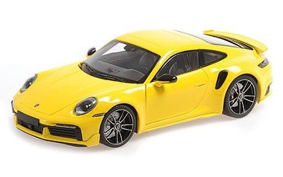 PORSCHE 911 (992) TURBO S COUPE SPORT DESIGN 2021 YELLOW L.E. 504 pcs.