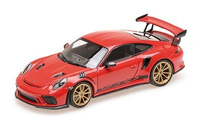 PORSCHE 911 GT3RS (991.2) 2019 RED W/ GOLDEN WHEELS