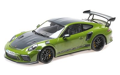 PORSCHE 911 GT3RS 991.2 2019 GREEN W/WEISSACH PACKAGE W/WORDING W/ BLACK WHEELS