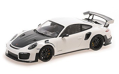 PORSCHE 911 (991.2) GT2RS 2018 WHITE W/ BLACK MAGNESIUM WHEELS