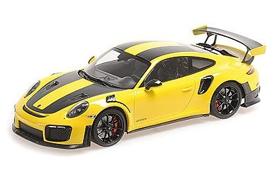 PORSCHE 911 (991.2) GT2RS 2018 YELLOW W/ WEISSACH PACKAGE W/ BLACK WHEELS