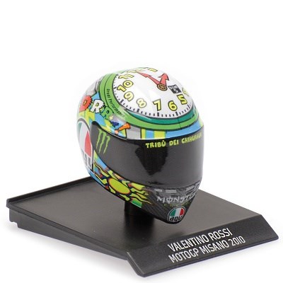 HELMET VALENTINO ROSSI MOTOGP MISANO 2010 CLOCK ARTWORK