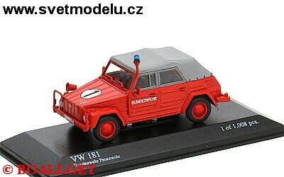 VW 181 1969 BUNDESWEHR FEUERWEHR
