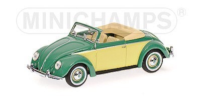 VOLKSWAGEN HEBMUELLER CABRIOLET 1949 GREEN/MELON L.E. 750 pcs.