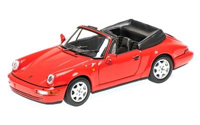 PORSCHE 911 CARRERA 2 CABRIOLET 1990 RED L.E. 504 pcs.