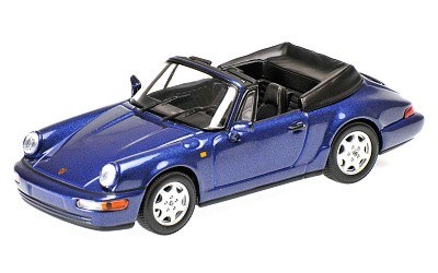 PORSCHE 911 CARRERA 2 CABRIOLET 1990 BLUE METALLIC L.E. 252 pcs.