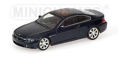 BMW 6-SERIES COUPE 2006 WITH ENGINE DARK BLUE METALLIC L.E. 1008 PCS.
