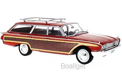 FORD COUNTRY SQUIRE 1960 RED / WOODEN