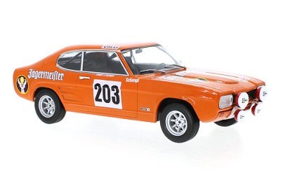 FORD CAPRI Mk. I 2600GT JAGERMEISTER No.203 E. SCHIMPF / J . ZAUNER RALLY MONTE CARLO 