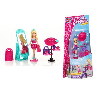 BARBIE NA NÁKUPECH STAVEBNICE MEGABLOKS 80201