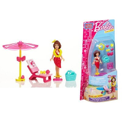 BARBIE TEREZA NA PLÁŽI STAVEBNICE MEGABLOKS 80205