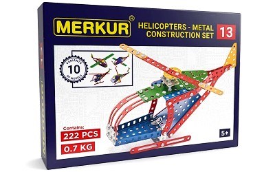 STAVEBNICE MERKUR 013 VRTULNÍK 10 MODELŮ 222 ks