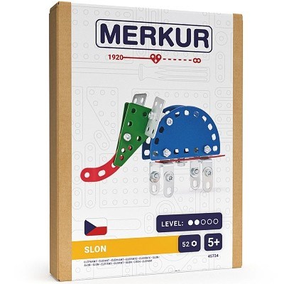 STAVEBNICE MERKUR 45734 MINI ZOO SLON 52 pcs