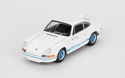 Porsche 911 Carrera RS 2.7 Grand Prix White with Blue Livery 