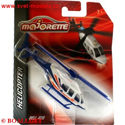 VRTULNÍK BELL 429 MAJORETTE MERC FLIGHT modrobílý