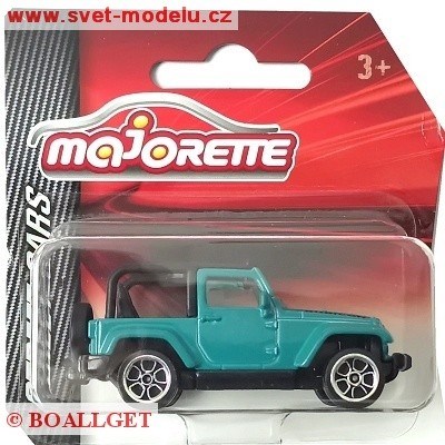 AUTÍČKO MAJORETTE STREET BLISTR JEEP WRANGLER OPEN ROOF BLUE