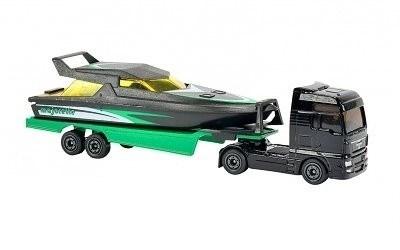 AUTÍČKO MAJORETTE TAHAČ MAN TGX S NÁVĚSEM A LODÍ