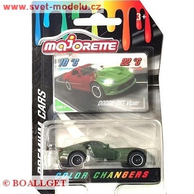 AUTÍČKO MAJORETTE COLOR CHANGERS DODGE SRT VIPER