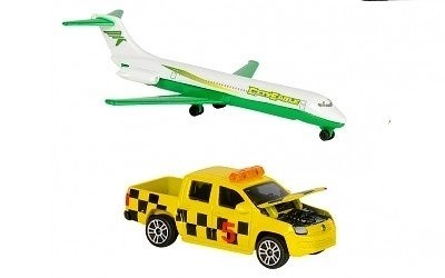 AUTÍČKO MAJORETTE VOLKSWAGEN AMAROK A LETADLO