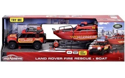 AUTÍČKA MAJORETTE LAND ROVER FIRE RESCUE w/ ČLUN