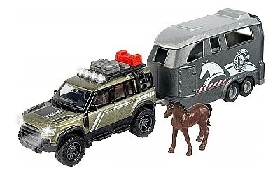 AUTÍČKA MAJORETTE LAND ROVER HORSE CARRIER