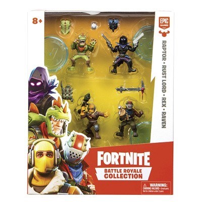 FORTNITE FIGURKY 4-PACK RAPTOR - RUST LORD - REX-RAVEN