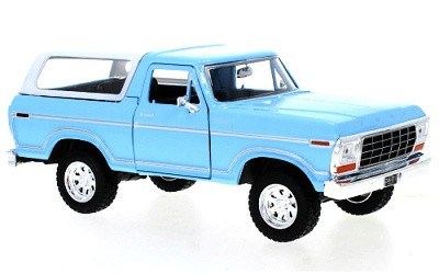 FORD BRONCO CUSTOMS HARDTOP 1978 BLUE / WHITE