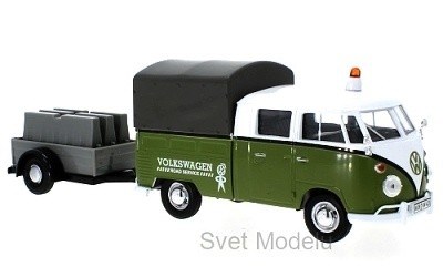 VOLKSWAGEN T1 DOPPEL CANINE PICK UP S PŘÍVĚSEM ORANGE