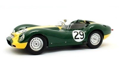 LISTER JAGUAR No. 29 STIRLING MOSS WINNER DAILY EXPRESS SPORT CAR RACE SILVESTRONE 1958