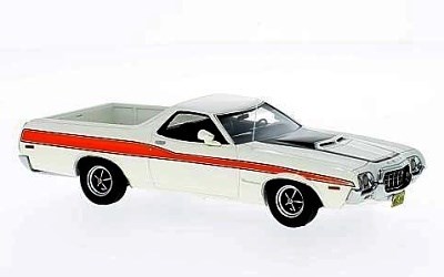 FORD RANCHERO GT 1972 WHITE / ORANGE