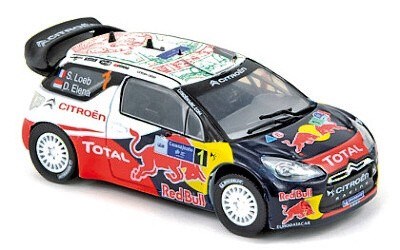 Citroën DS3 WRC Winner Rallye du Mexique 2011 Loeb / Elena RED BULL