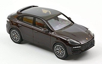 PORSCHE CAYENNE TURBO COUP 2019 BROWN METALLIC