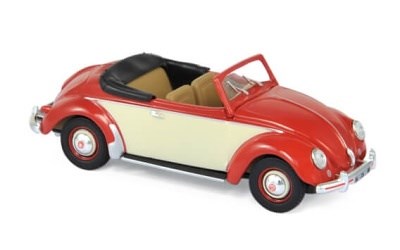 VOLKSWAGEN HEBMÜLLER 1949 RED & CREME