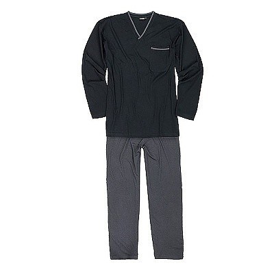 Pánské pyžamo ADAMO dlouhé černé