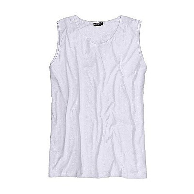 Tričko ADAMO bez rukávů bílé