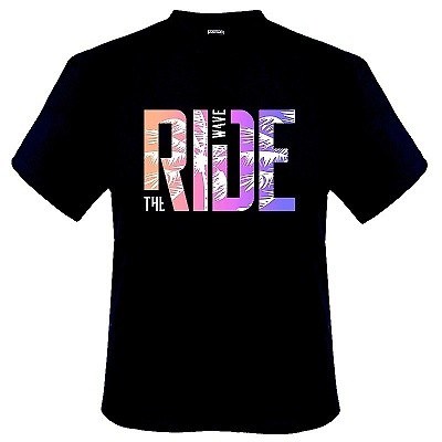 Pánské tričko ADAMO tmavě modré potisk RIDE krátký rukáv 5XL - 14XL