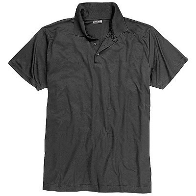 Pánská funkční polokošile - tričko s límečkem ADAMO černé MARIUS krátký rukáv 6XL - 12XL