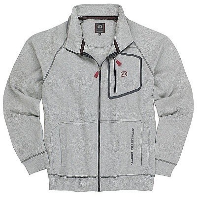 Pánská mikina MANUEL ADAMO šedá 4XL - 12XL