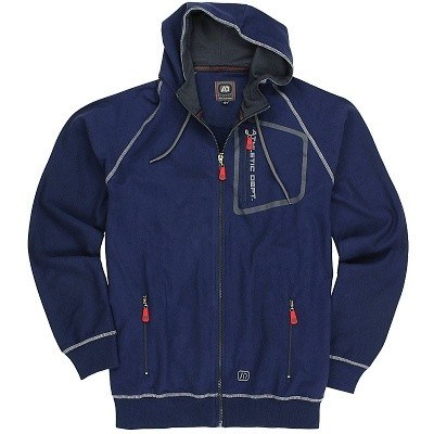 Pánská mikina MICHAEL ADAMO tmavě modrá s kapucí 4XL - 14XL