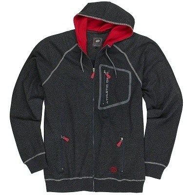 Pánská mikina MICHAEL ADAMO tmavě šedá s kapucí 4XL - 14XL