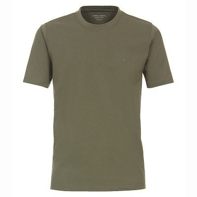 Pánské tričko Casa Moda 3XL - 7XL krátký rukáv khaki
