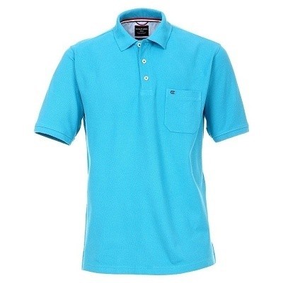 Pánská polokošile Casa Moda 3XL - 6XL krátký rukáv tyrkysová