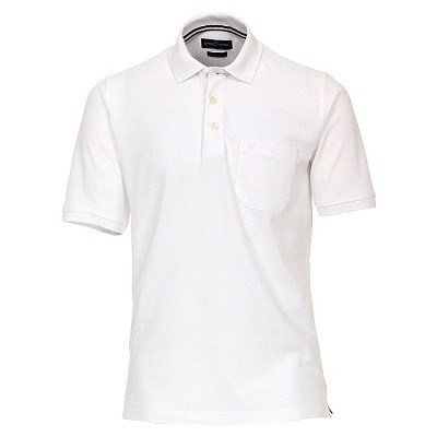 Pánská polokošile Casa Moda 3XL - 6XL krátký rukáv bílá