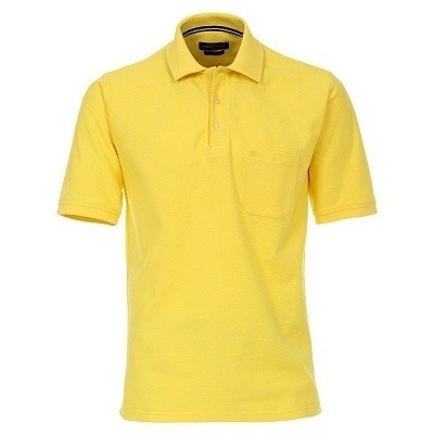 Pánská polokošile Casa Moda 3XL - 6XL krátký rukáv žlutá