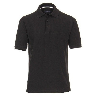 Pánská polokošile Casa Moda 3XL - 6XL krátký rukáv černá