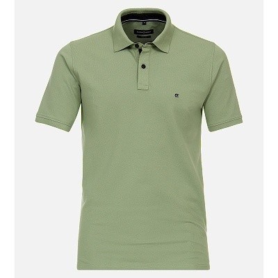 Pánská polokošile Casa Moda 3XL - 6XL krátký rukáv zelená elastická stretch