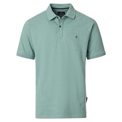 Pánská polokošile Casa Moda 4XL - 6XL krátký rukáv zelená elastická stretch