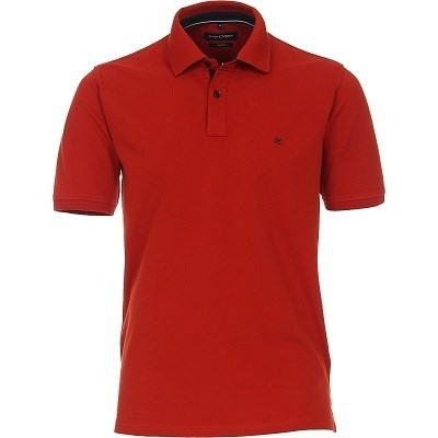 Pánská polokošile Casa Moda 3XL - 6XL krátký rukáv vínová elastická stretch