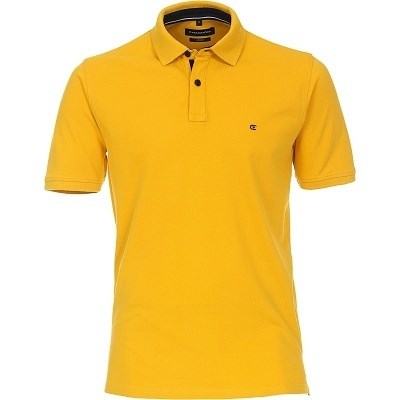 Pánská polokošile Casa Moda 3XL - 6XL krátký rukáv žlutá elastická stretch